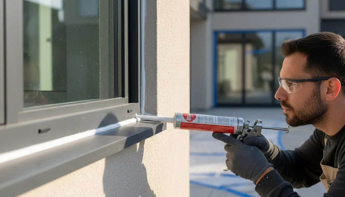 Professional caulking and sealing on Pittsburgh PA home exterior for weather protection