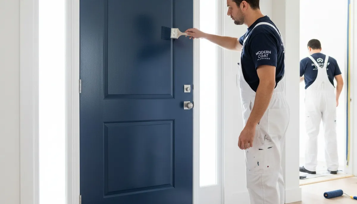 Professional door painting and refinishing service in Pittsburgh, PA by expert local house painters
