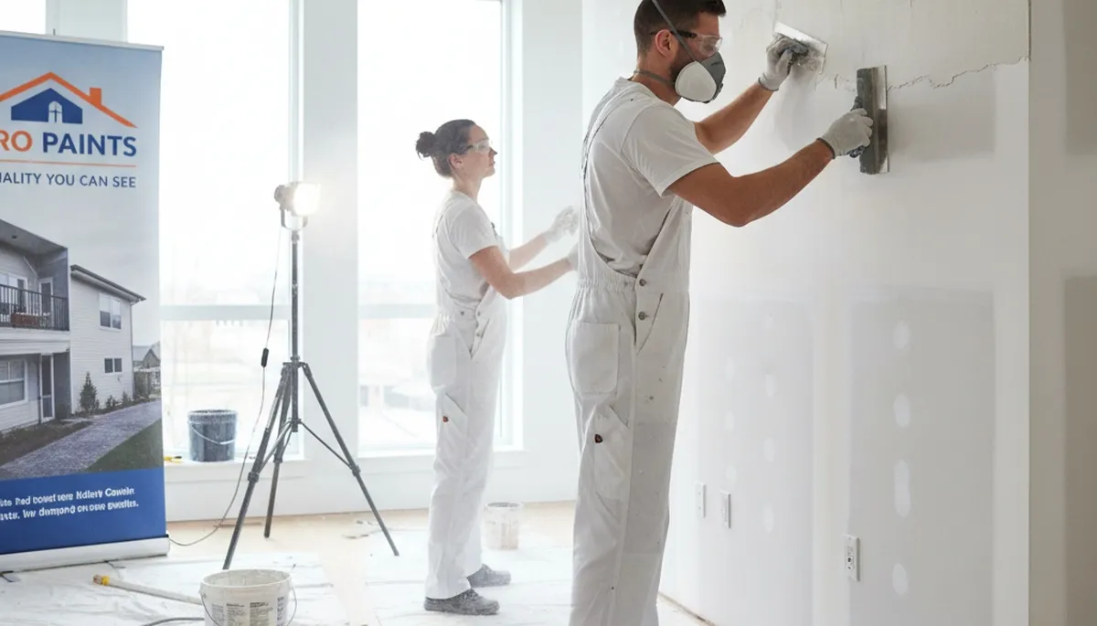 Professional drywall repair and wall restoration in Pittsburgh, PA home interior