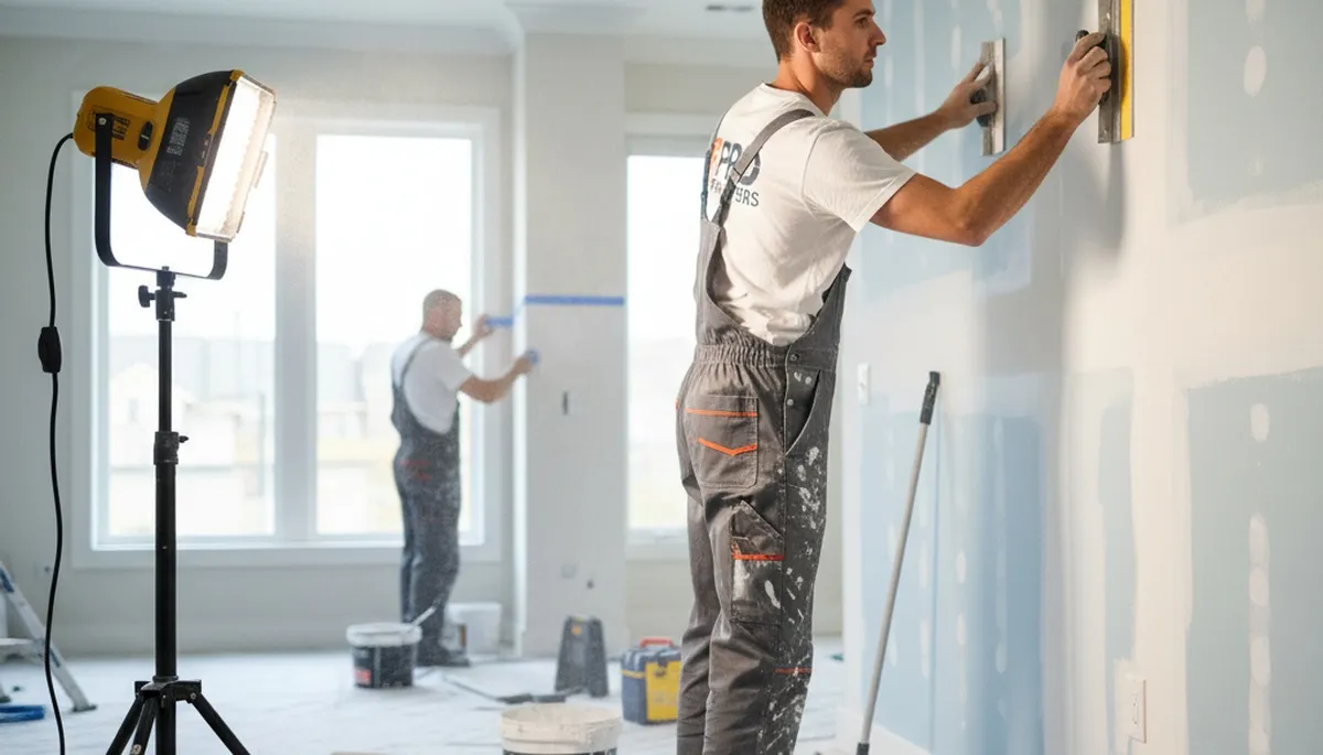 Professional drywall repair and wall painting in Pittsburgh PA home by expert local painters