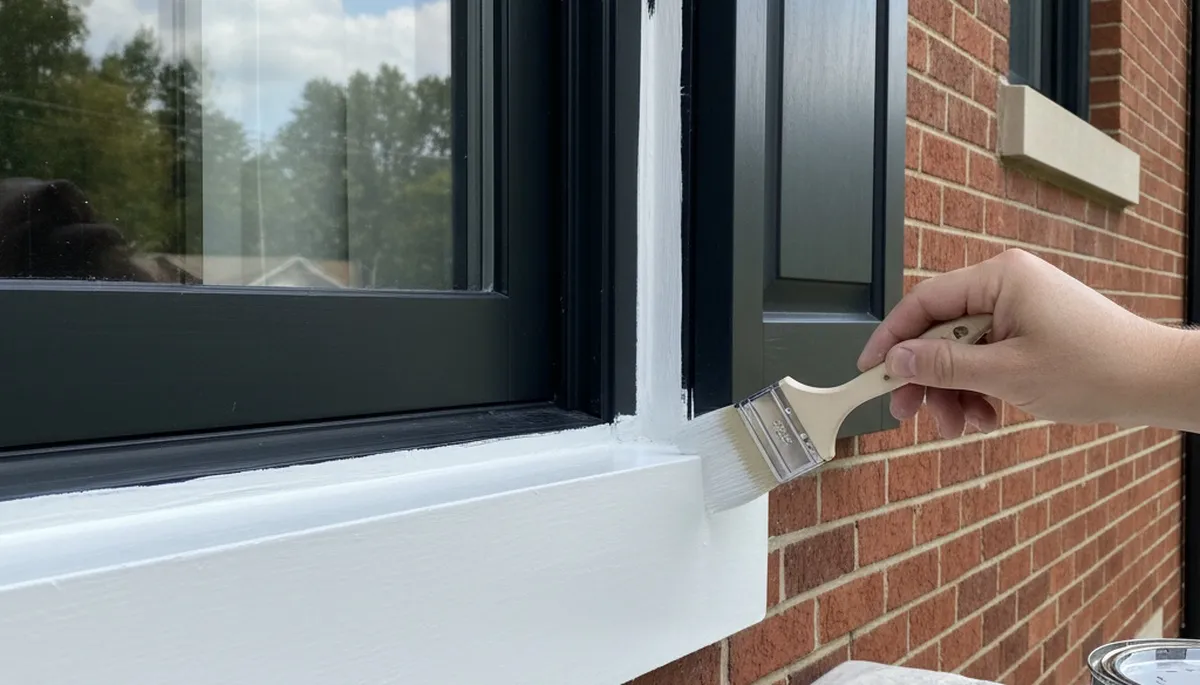 Professional trim painting in Pittsburgh, PA with precision brushwork for clean, durable home exterior lines